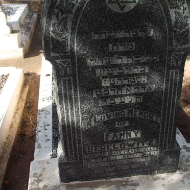 BERELOWITZ Fanny  -1929