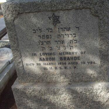 BRAUDE Aaron  -1936 
