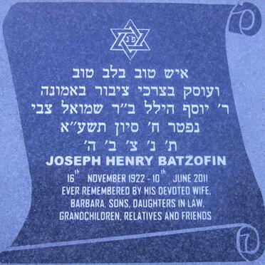 BATZOFIN Joseph Henry 1922-2011