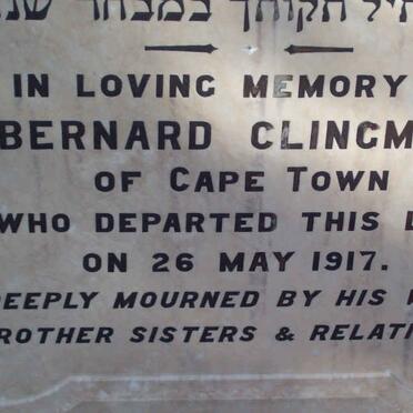 CLINGMAN Bernard  -1917