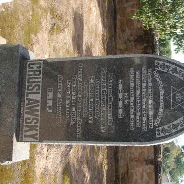 CRUSLAWSKY Siffra  -1918 