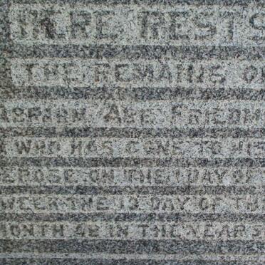 FRIEDMAN Abrahm Abe ?