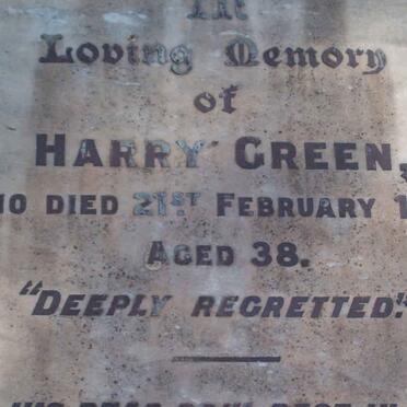 GREEN Harry  -1910 