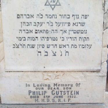 GUTSTEIN Philip  -1932