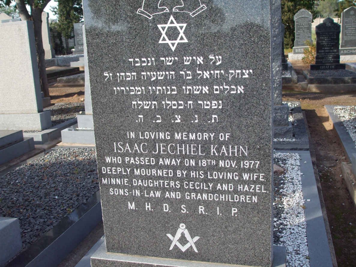 KAHN Isaac Jechiel  -1977