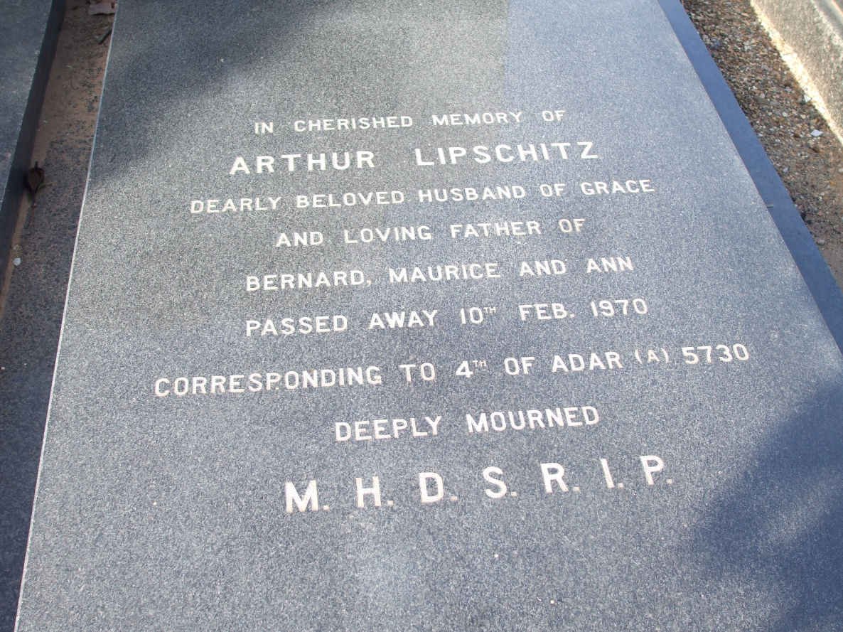 LIPSCHITZ Arthur  -1970