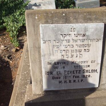SHLOM Israel Peretz  -1928