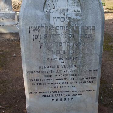 VALLENTINE Benjamin 1867-1904