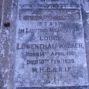 WALKER Louis, LUWENTHAL 1861-1939