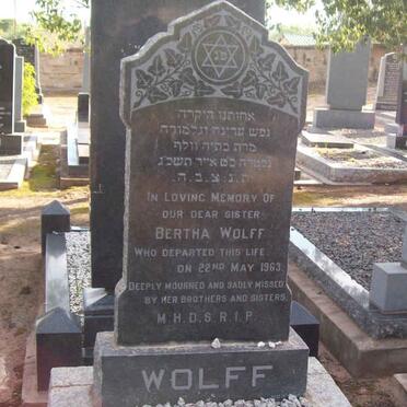WOLFF Bertha  -1963