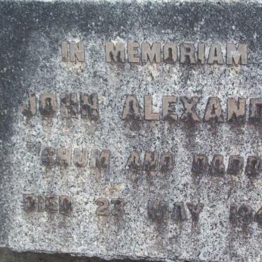 ALEXANDER John  -1943