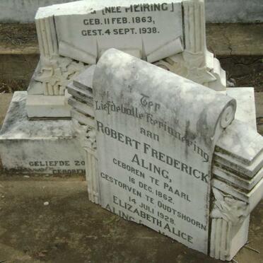 ALING Robert Frederick 1862-1928 &amp; Elizabeth Alice MEIRING 1863-1938