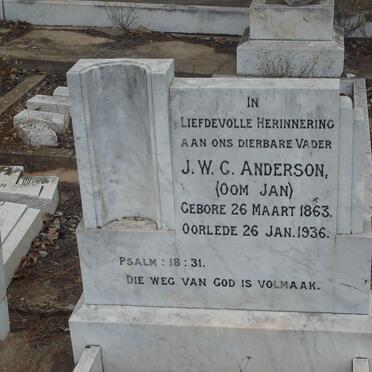 ANDERSON J.W.C. 1863-1936