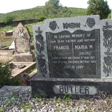 BUTLER Francis 1867-1945 &amp; Maria M. EHLERS 1871-1960