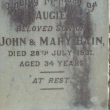 BAIN Augie -1931