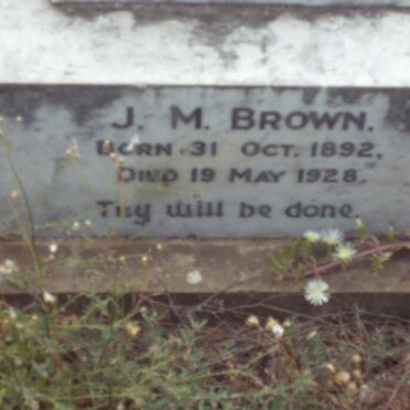 BROWN J.M. 1892-1928