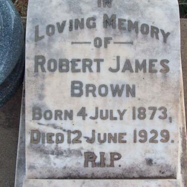 BROWN Robert James 1872-1929