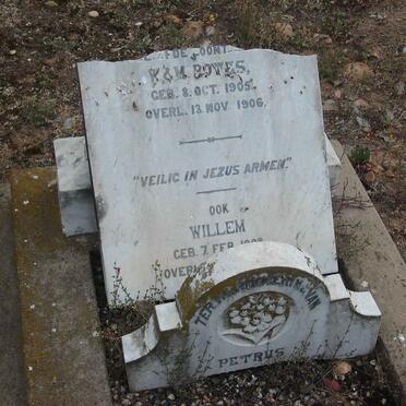 BOTES Petrus 1905-1906 :: BOTES Willem 1908-1908