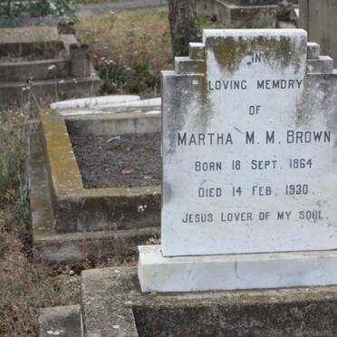 BROWN Martha M.M. 1864-1930