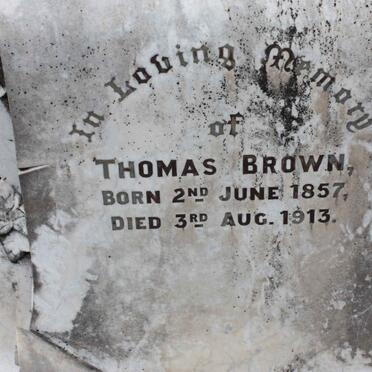 BROWN Thomas 1857-1913