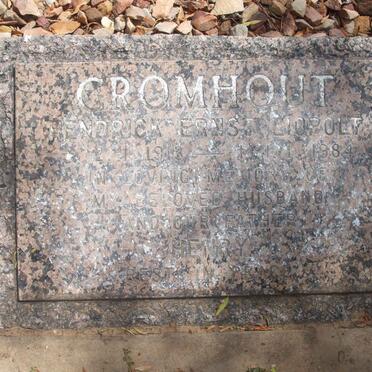 CROMHOUT Hendrick Ernst Liopolt 1913-1984