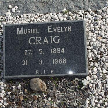 CRAIG Muriel Evelyn 1894-1988
