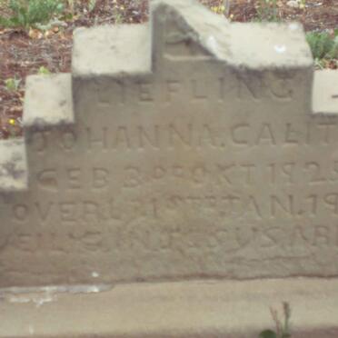 CALITZ Johanna 1925-1928