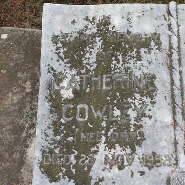 COWLEY Catherine nee ORR  -1952