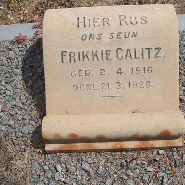 CALITZ Frikkie 1916-1928