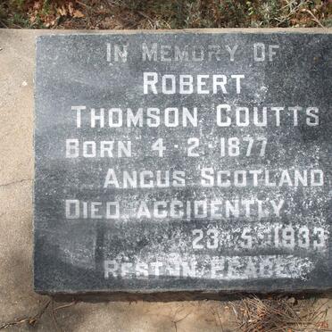 COUTTS Robert Thomson 1877-1933