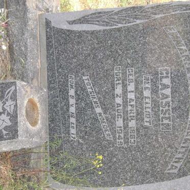 CLAASSEN Emmarentia Margaritha nee ELLIOT 1863-1949