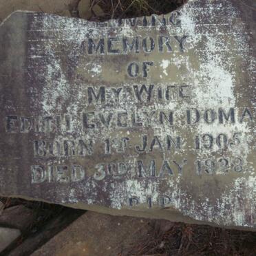 DOMAN Edith Evelyn 1905-1928