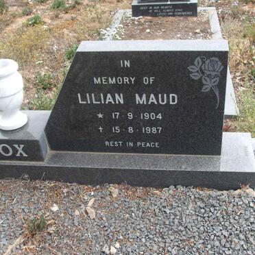 FOX Lilian Maud 1904-1987