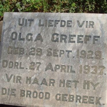 GREEFF Olga 1929-1937