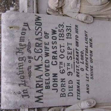 GRASSOW Maria M.S. 1853-1931