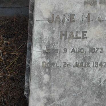 HALE Jane M.A. 1873-1947