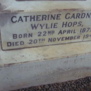 HOPS Catherine Gardner Wylie 1879-1945