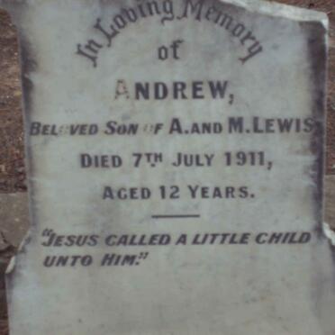 LEWIS Andrew -1912
