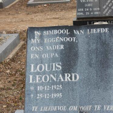 LEONARD Louis 1925-1995