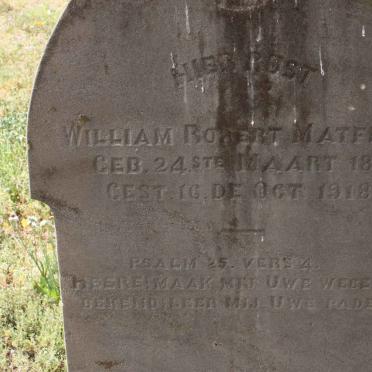 MATFIELD William Robert 1882-1918