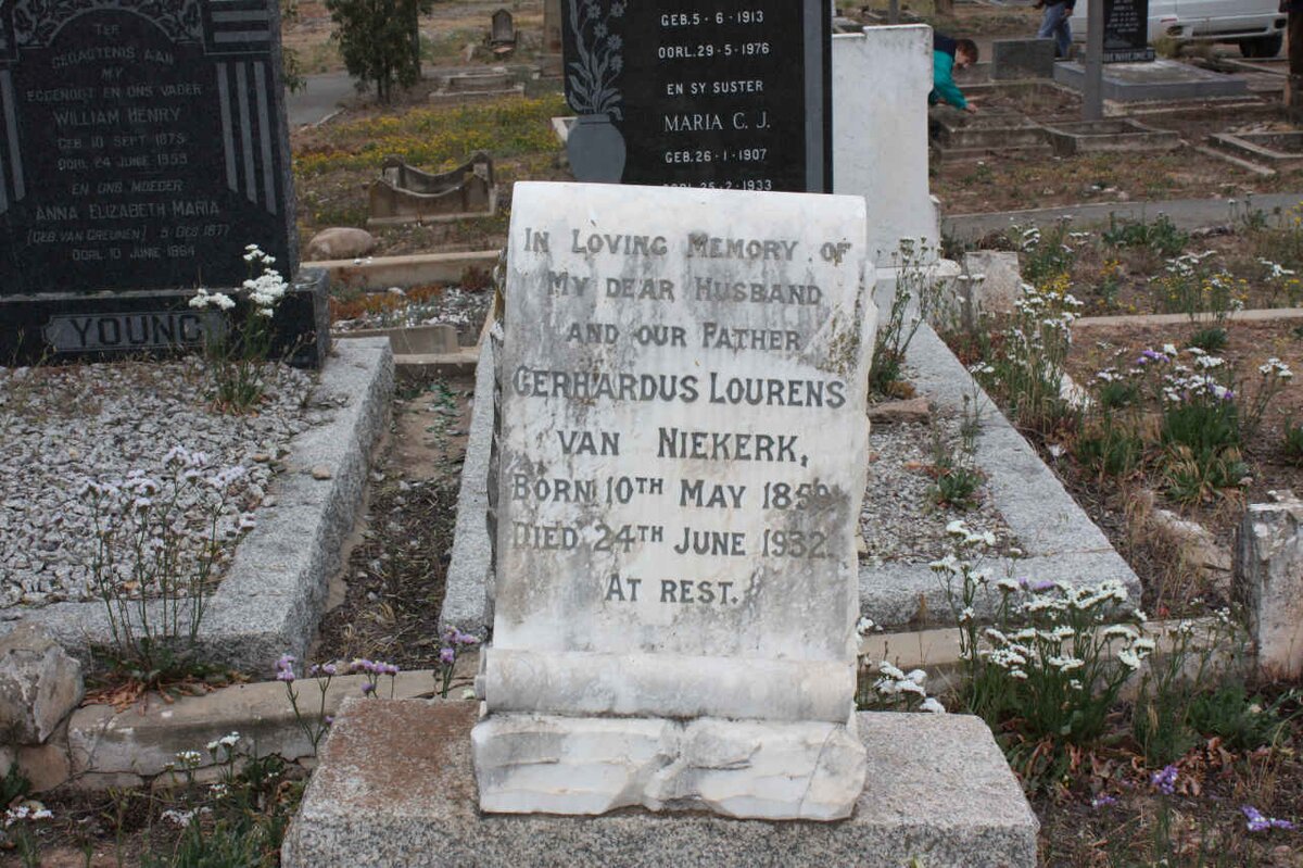 NIEKERK Gerhardus Lourens, van 1859-1932