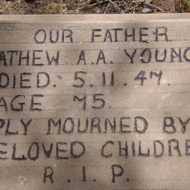 YOUNG Mathew A.A. -1947