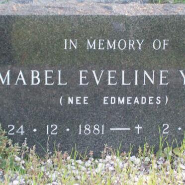 YARR Mabel Eveline nee EDMEADES 1881-1964