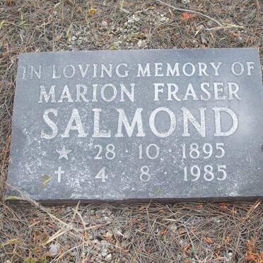 SALMOND Marion Fraser 1895-1985