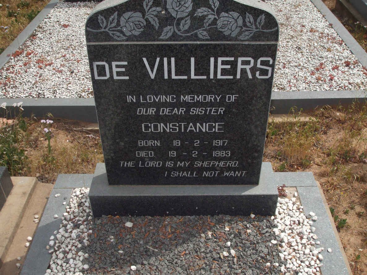 VILLIERS Constance, de 1917-1983