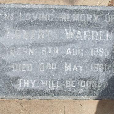 WARREN Ernest 1895-1961
