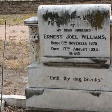 WILLIAMS Ernest Joel 1875-1934