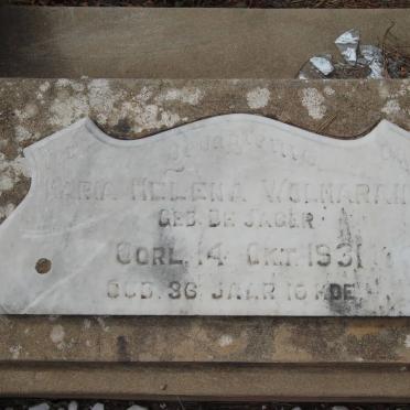 WOLMARANS Maria Helena nee DE JAGER -1931