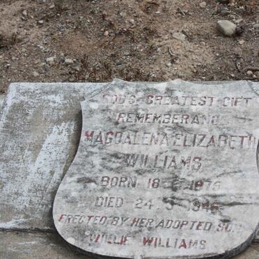 WILLIAMS Magdalena Elizabeth 1875-1946