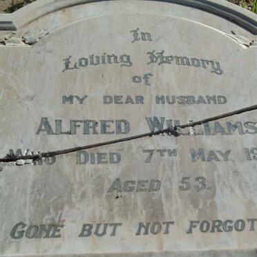 WILLIAMS Alfred  -1922